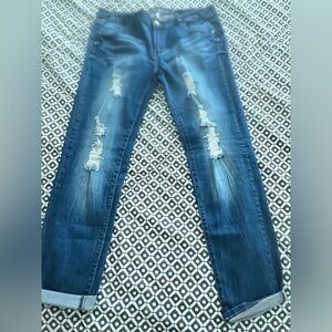 Blue Distressed Jeans
